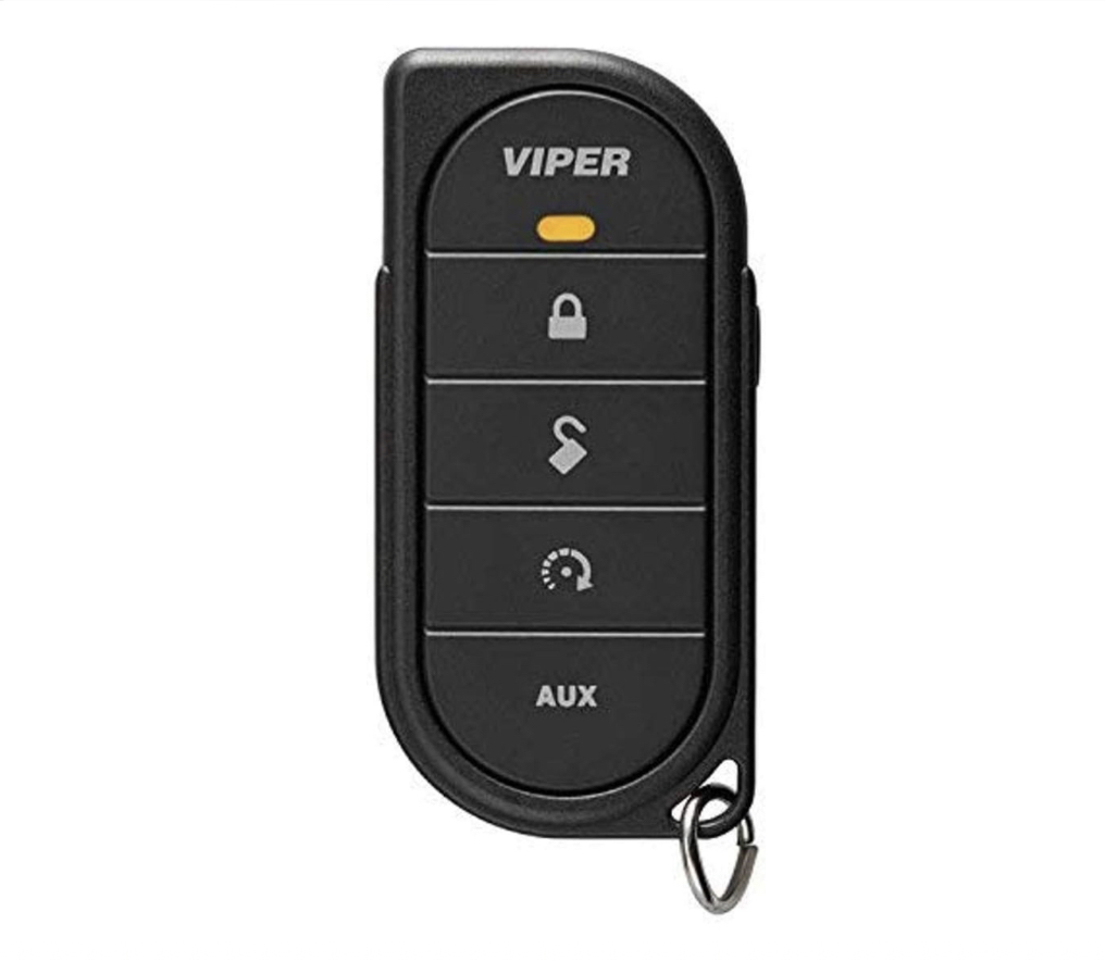 Control Remoto de Coche Viper Reemplazo Remoto 7656V  de 1 Vía y 5 Botones de 1/2 Milla de Rango