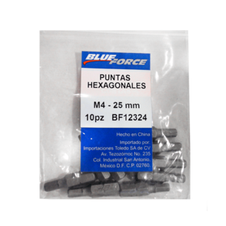 Foto 1 | Puntas Hexagonales Blue Force 10 Piezas