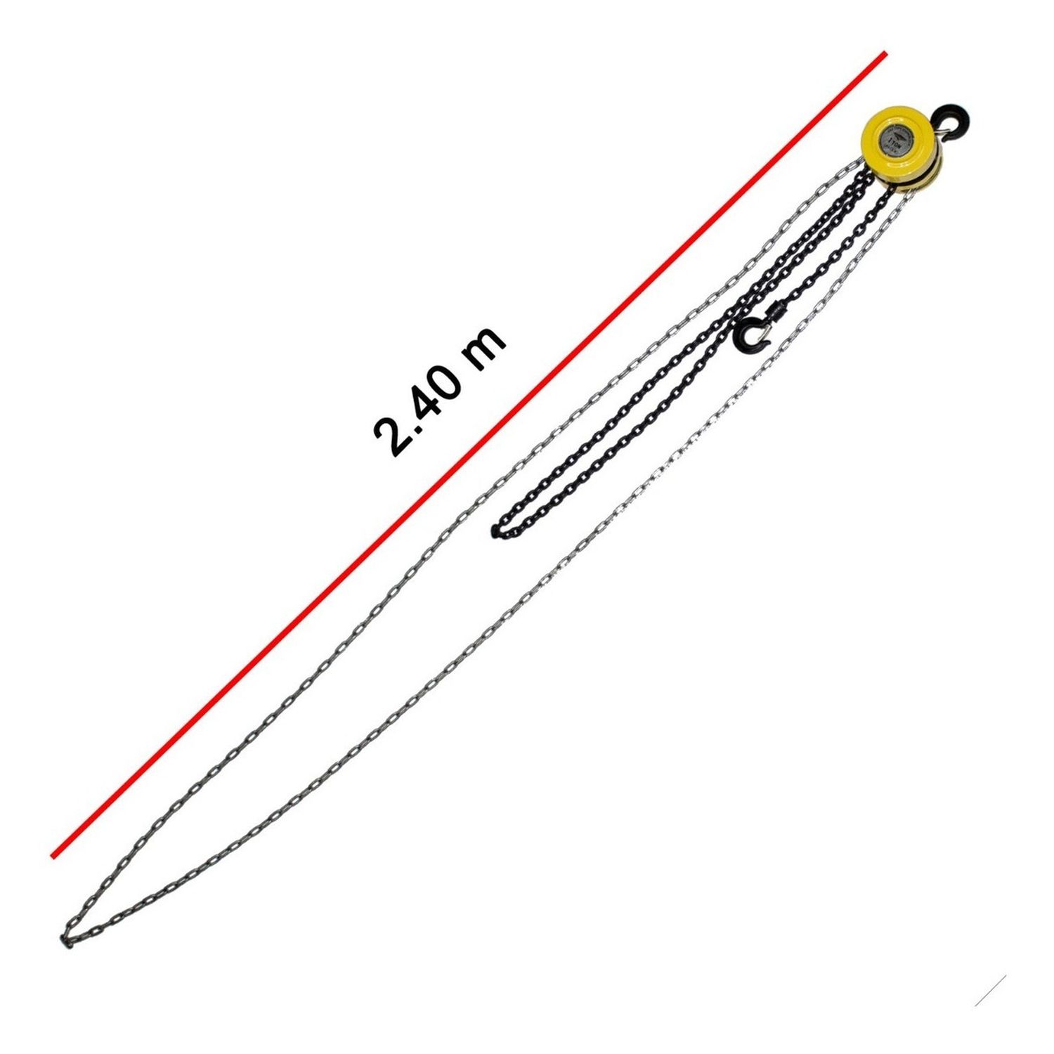 Foto 6 | Polipasto Manual 1 Tonelada Cadena Forjada Con Garrucha 3m