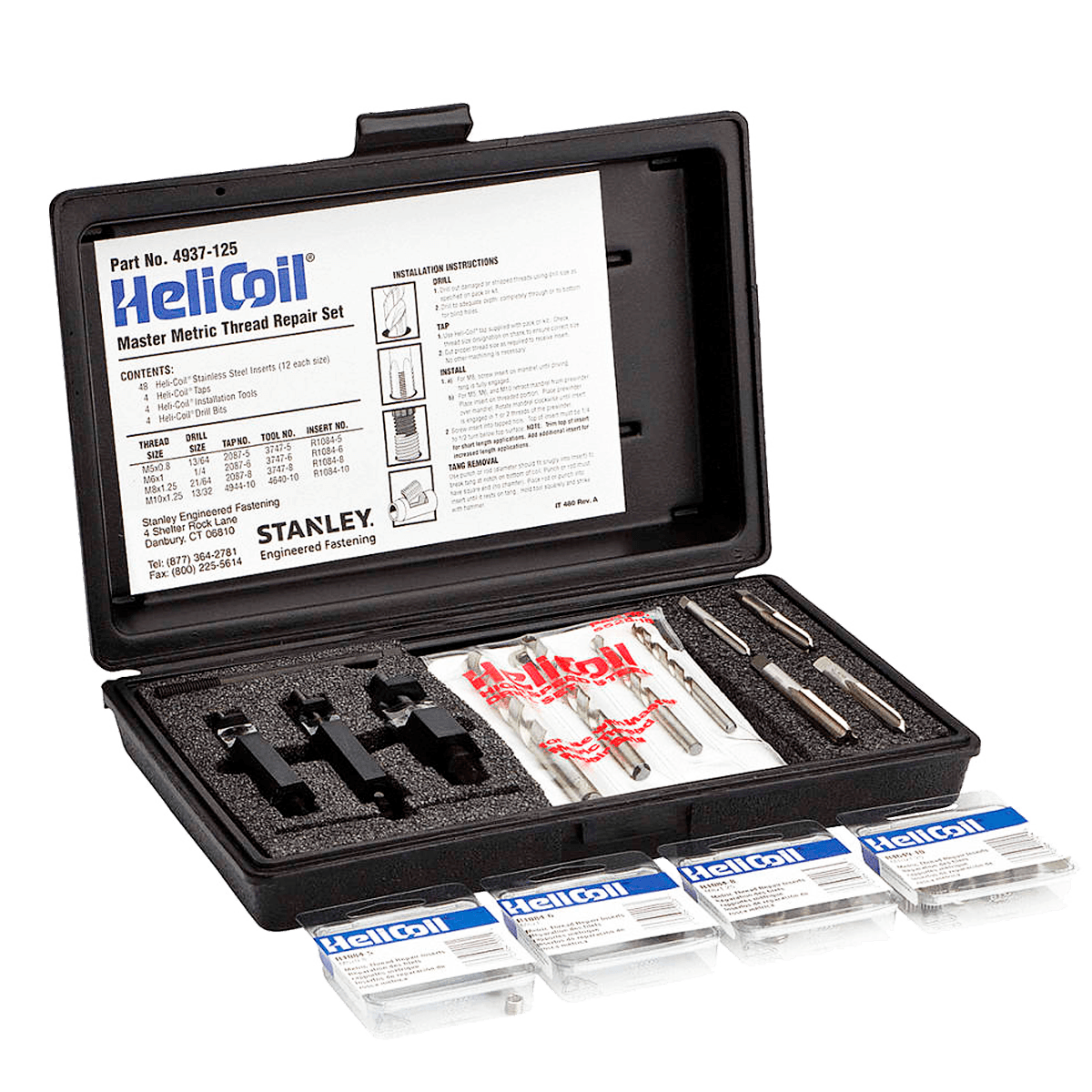 Insertos Mm Fino para Reparación de Roscas Helicoil