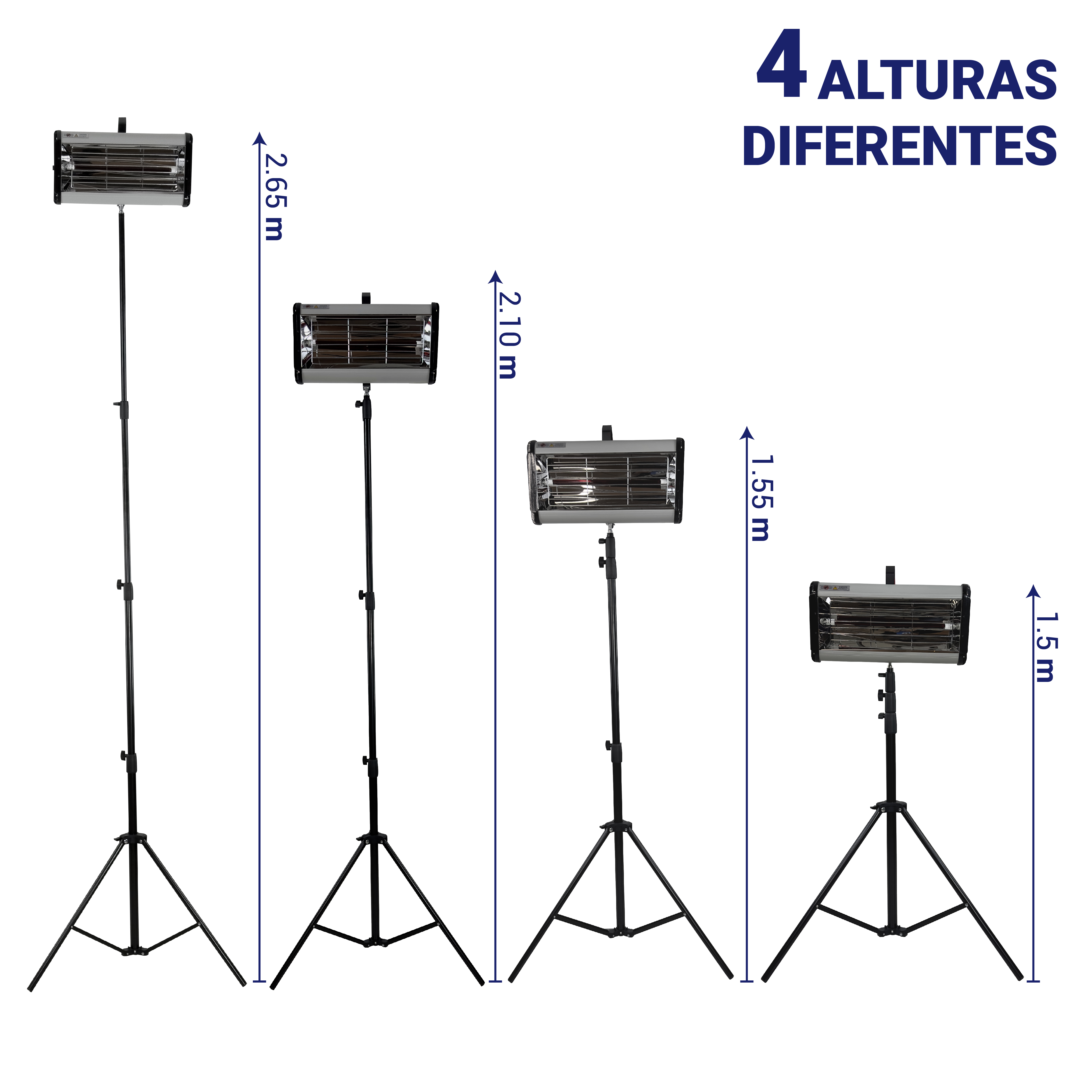 Foto 7 pulgar | Lámpara De Curado De Pintura Infrarroja Con Tripode