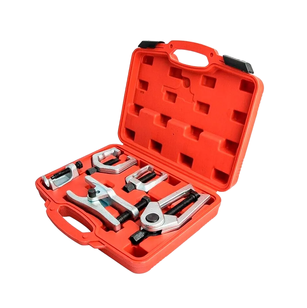 Extractor Rotula Kit Herramienta Suspension Reparacion Auto Estuche Rojo Herramientas Plata