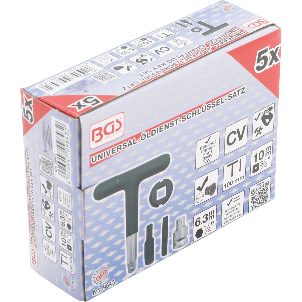 Foto 4 | Juego Universal Para El Servicio De Aceite | Bgs 9843
