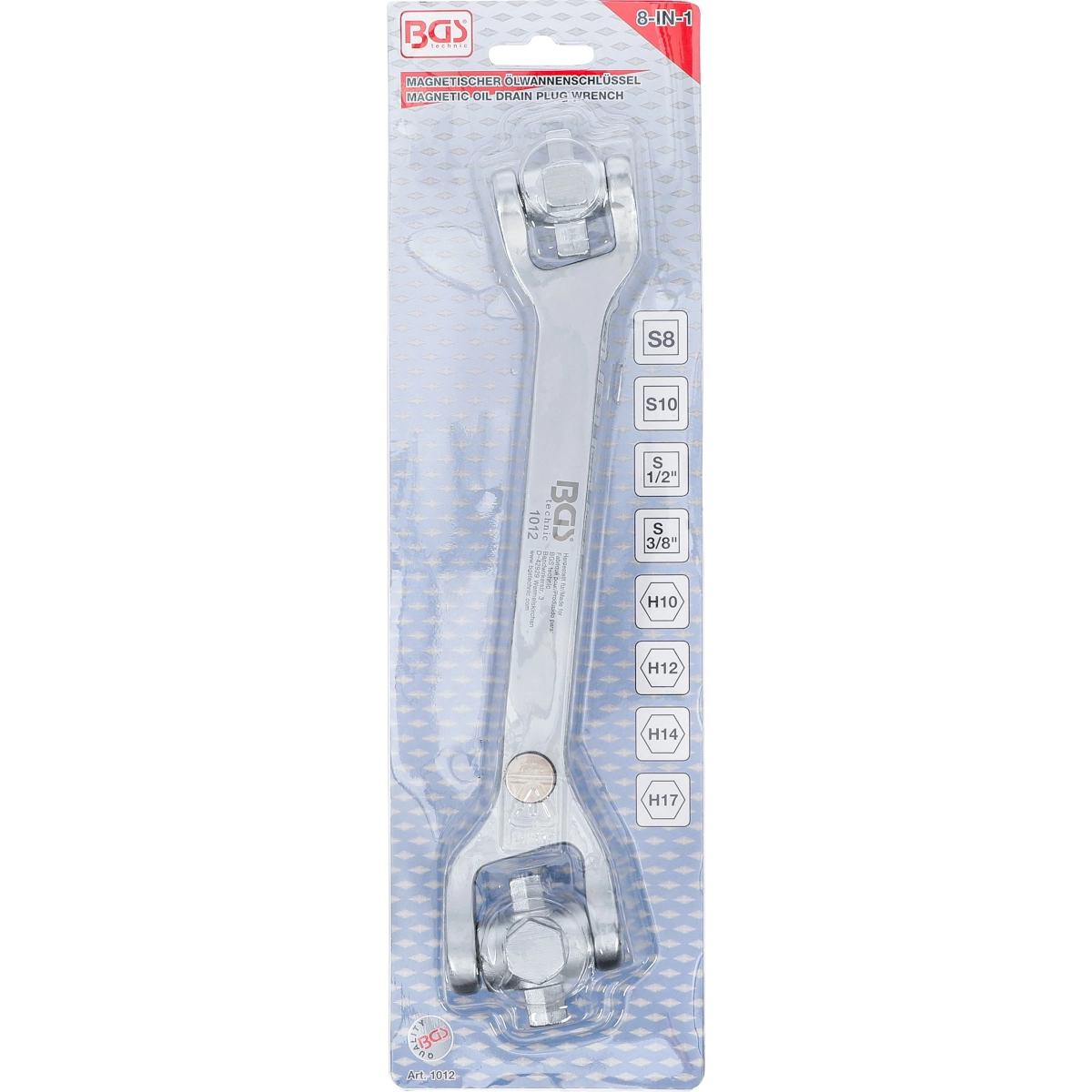Foto 6 pulgar | Llave Para Tapones De Cárter | 8 En 1 | Bgs 1012