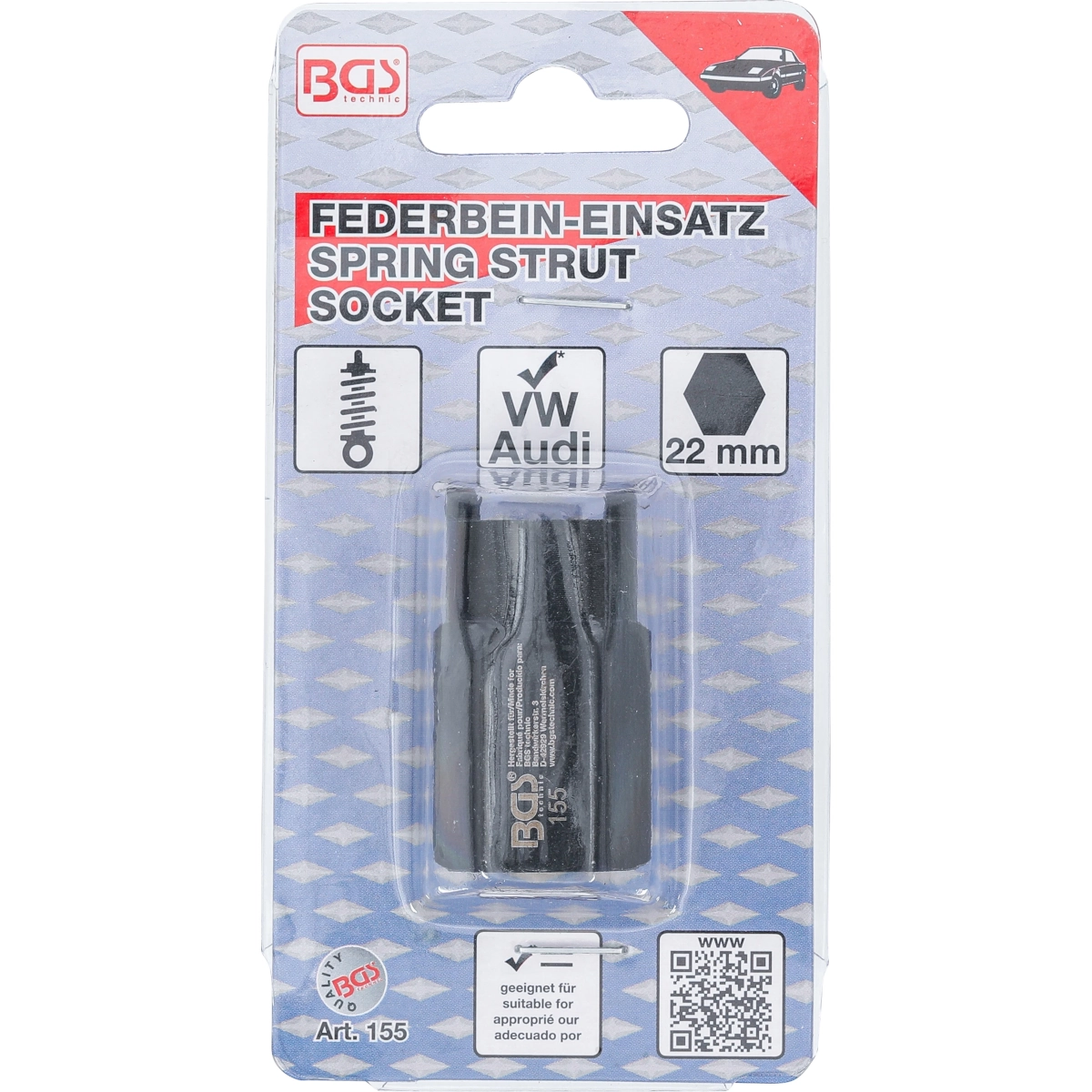 Foto 5 pulgar | Dado Para La Suspension | Vw, Audi | 22 Mm | Bgs 155