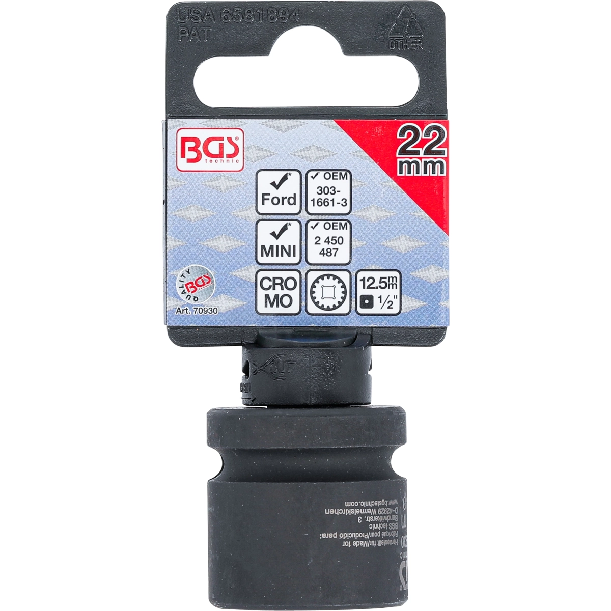 Foto 4 pulgar | Dado Para Arbol Levas | Bmw, Mini, Ford | 1/2'' | Bgs 70930