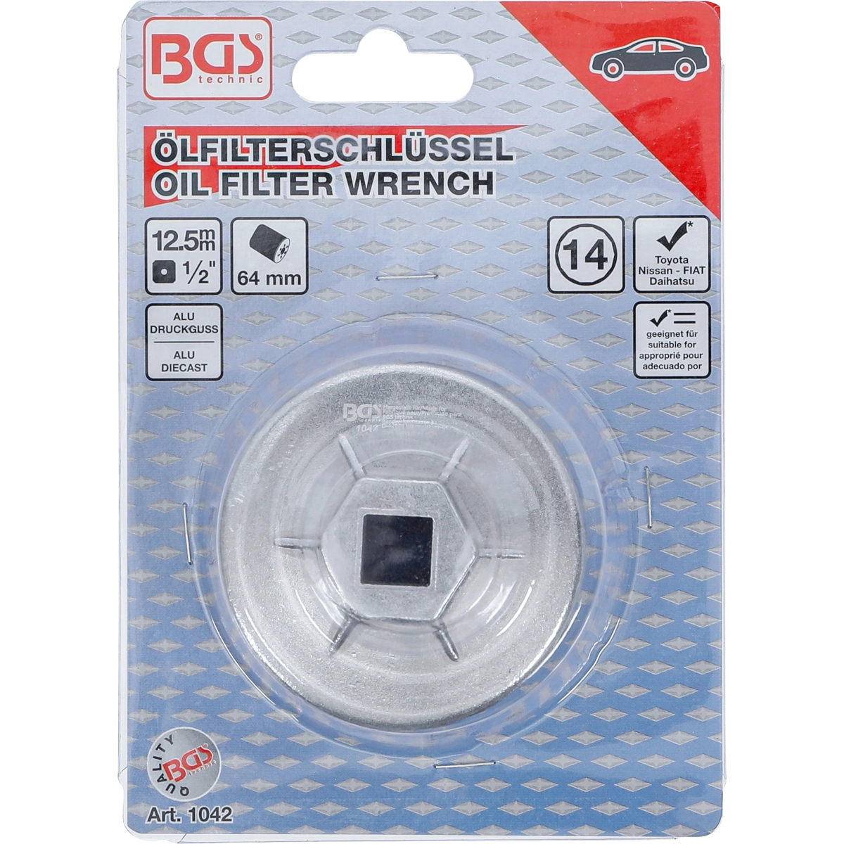 Foto 5 pulgar | Llave Para Filtros De Aceite | 14 Caras | Ø 64 Mm | Bgs 1042