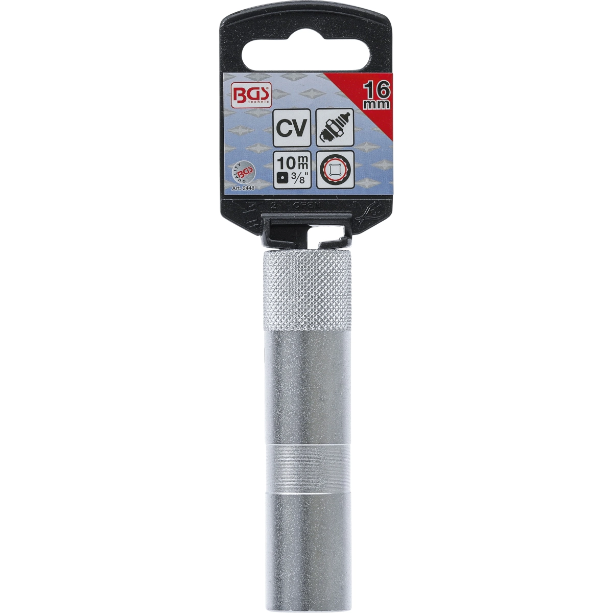 Foto 4 pulgar | Dado Para Bujias Con Goma 3/8 | 12 Caras | 16 Mm | Bgs 2448