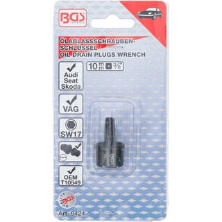 Foto 4 | Llave De Tapón De Drenaje De Aceite | Vw | Bgs 9424