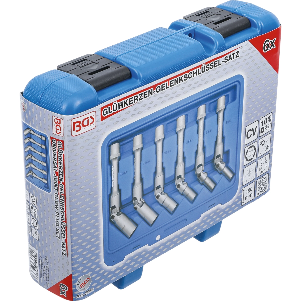 Foto 7 pulgar | Juego De Dados 3/8 Bujías | 8-16 Mm | 6 Pz | Bgs 2986