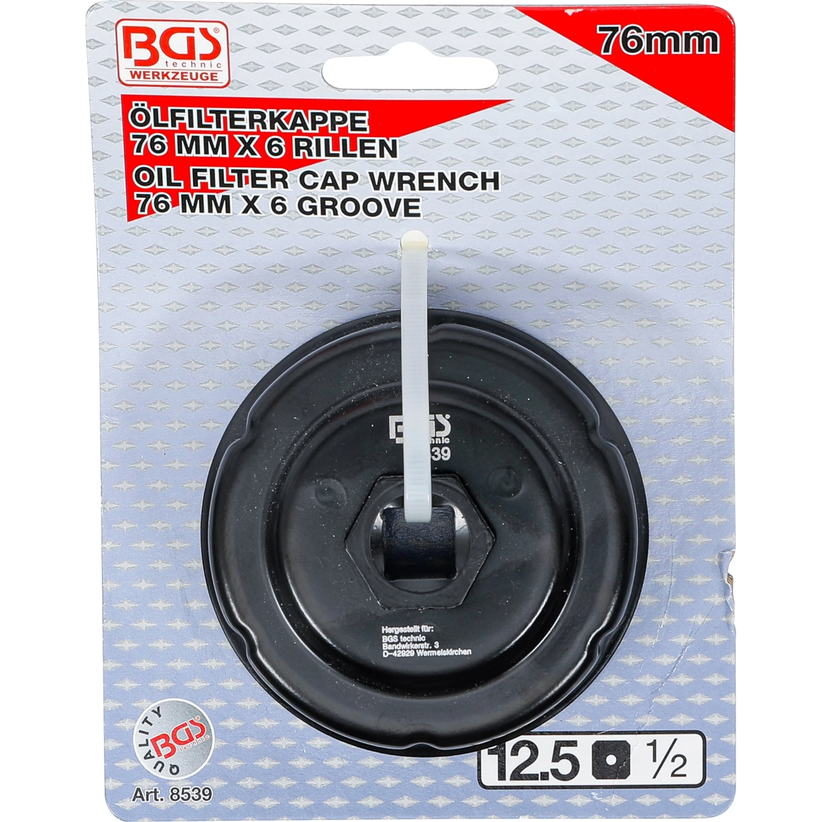 Foto 5 pulgar | Llave Para Filtros De Aceite | 76 Mm X 6 Ranuras | Bgs 8539