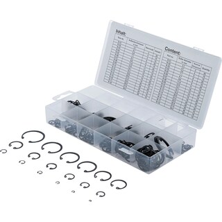 Foto 1 | Surtido De Anillos De Seguridad Interiores (circlip) | Ø 3 - 32 Mm | 300 Piezas | Bgs 8049