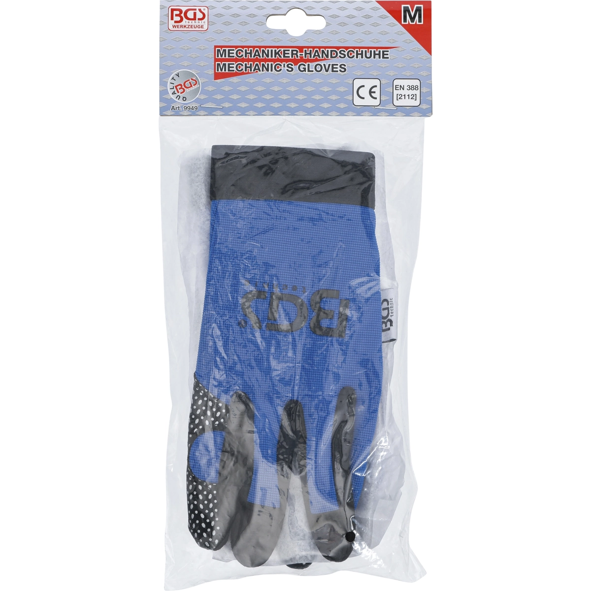 Foto 4 pulgar | Guante De Trabajo | Antidezlizante | Talla M | Bgs 9949