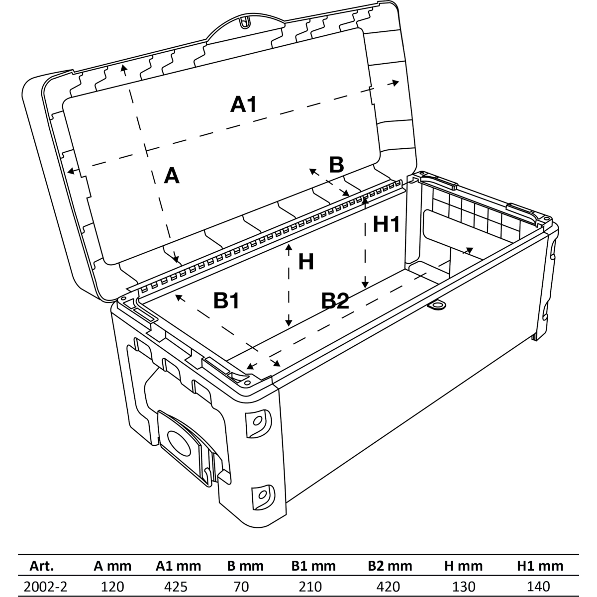 Foto 9 pulgar | Maletín / Caja De Herramientas Para Bgs 2002 | Bgs 2002-2