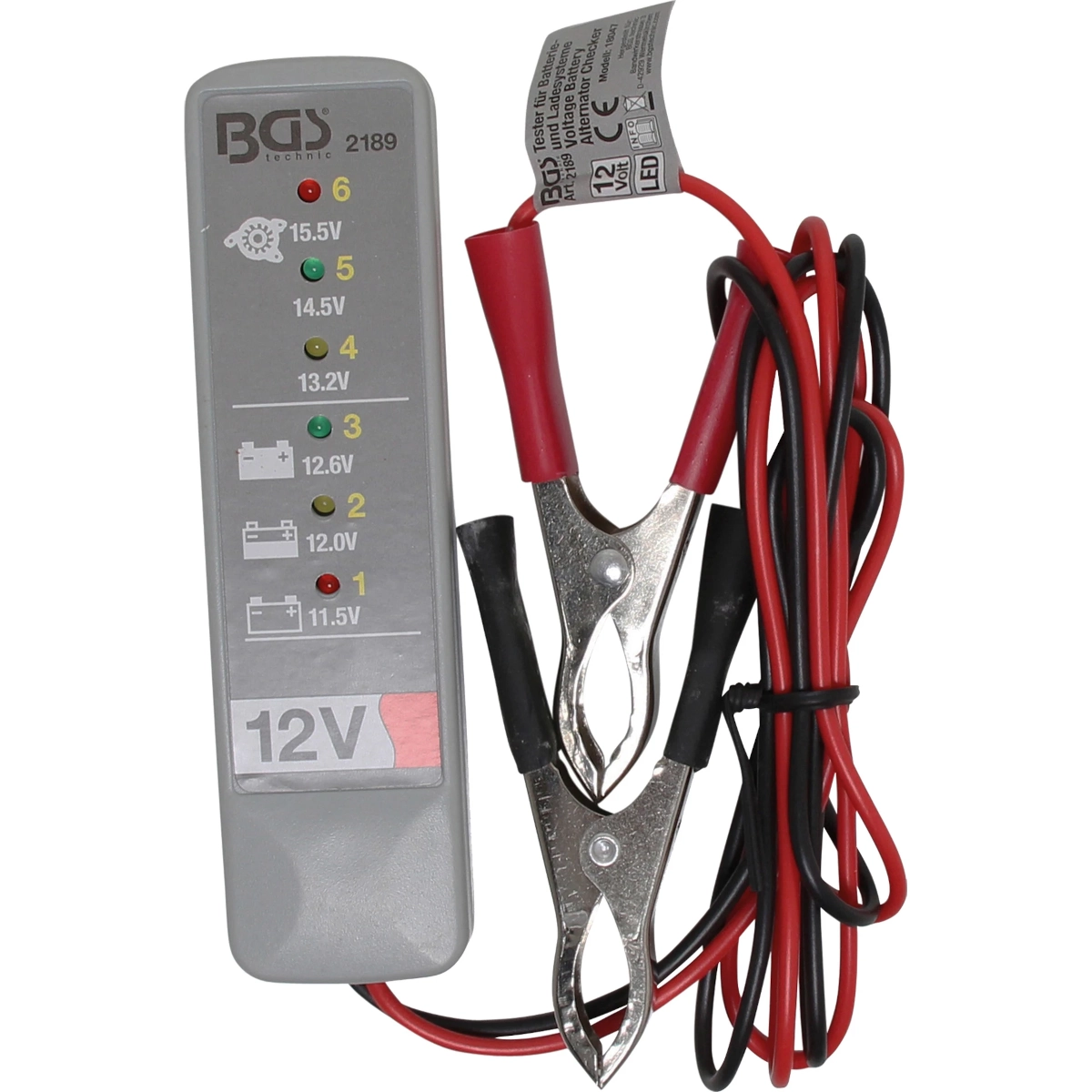 Foto 2 pulgar | Comprobador De Batería | Relé| Probador De Voltaje| Bgs 2189