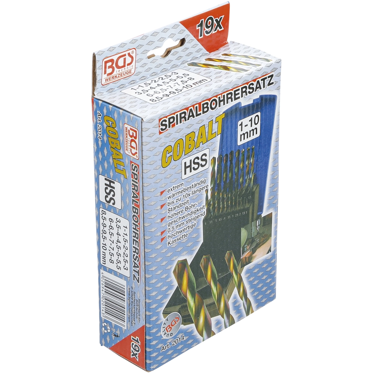 Foto 7 pulgar | Juego Brocas Recubrimiento Cobalto Hss | 1-10 Mm | Bgs 2014
