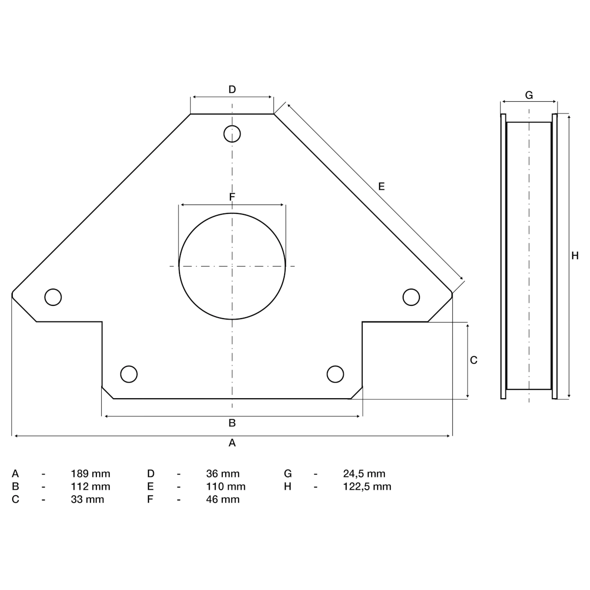 Foto 4 pulgar | Escuadra Magnética | Extra Fuerte Para 32 Kg | Bgs 3009