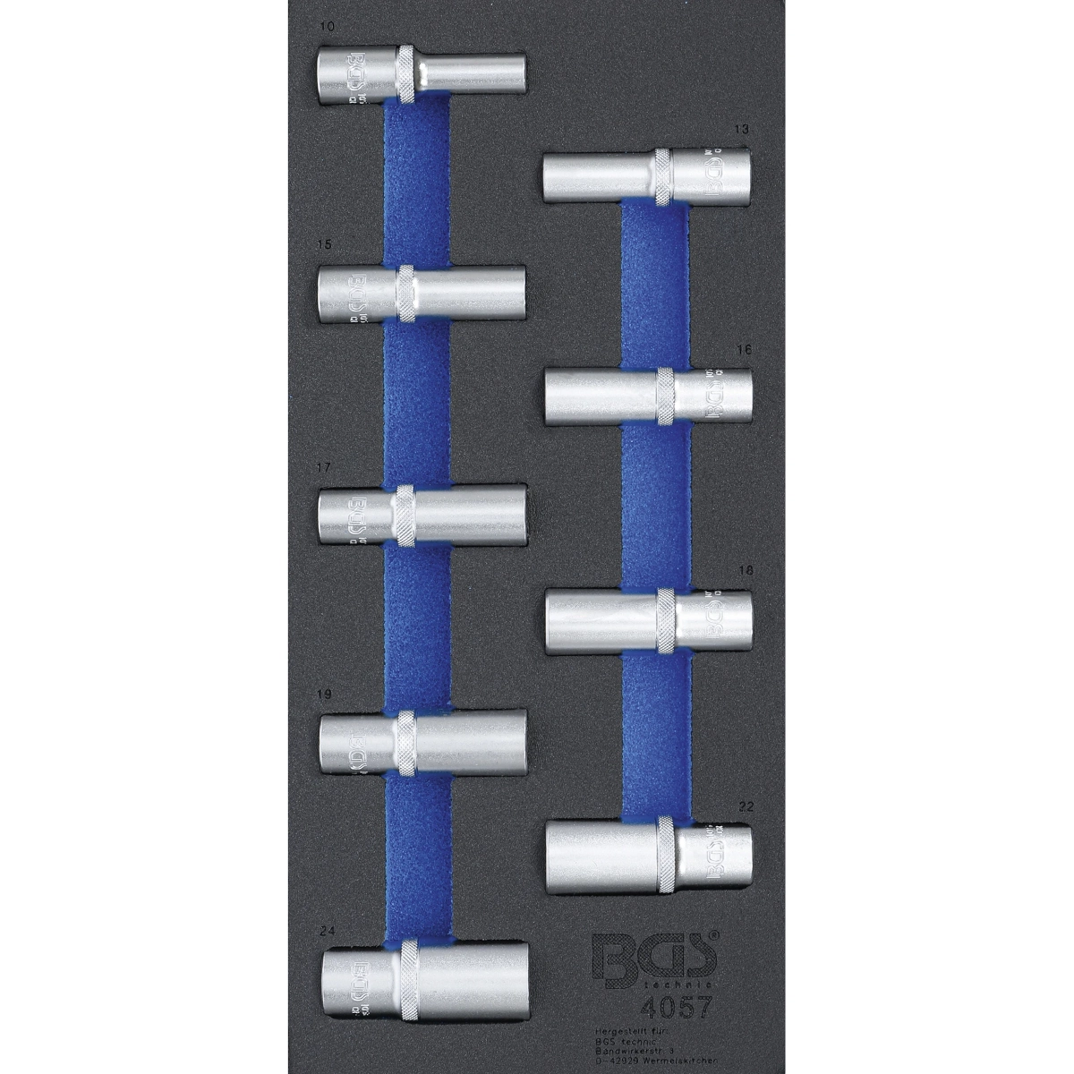 Juegos Dados Largos Hexagonal | 1/2'' | 10-24 Mm | Bgs 4057