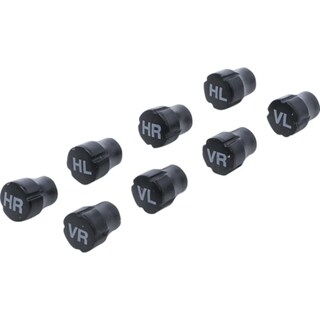 Foto 1 | Juego De Tapones De Válvula De Plástico | Para Marcar Los Neumáticos | 8 Piezas | Bgs 80722