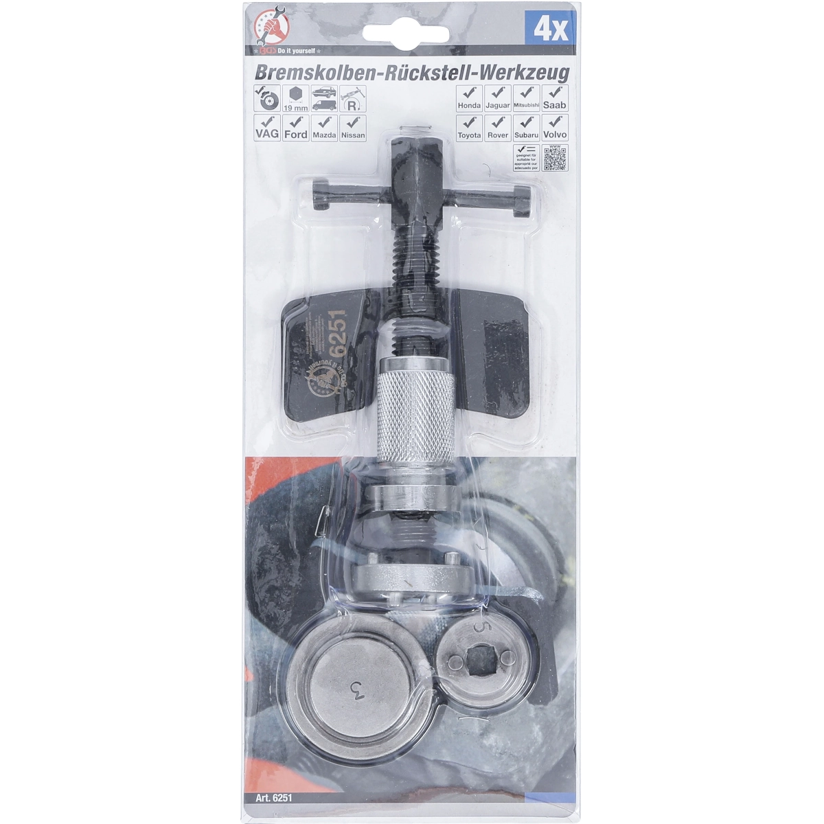Foto 5 pulgar | Herramienta Reposicionar Pistones De Freno | Bgs 6251
