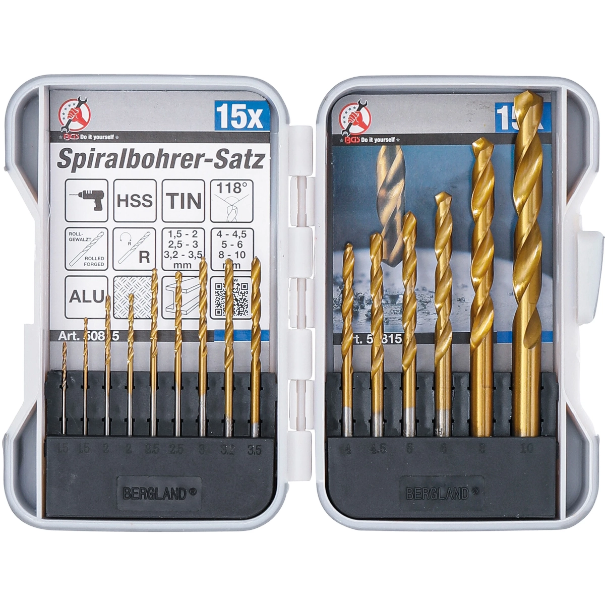 Foto 2 pulgar | Juego De Brocas Espirales Hsss | 1.5 - 10 Mm | Bgs 50815