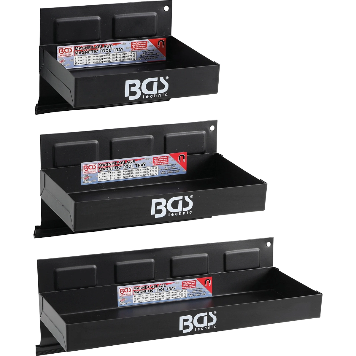 Juego Estantes Magnéticos | 150-210-310 Mm | Bgs 67150