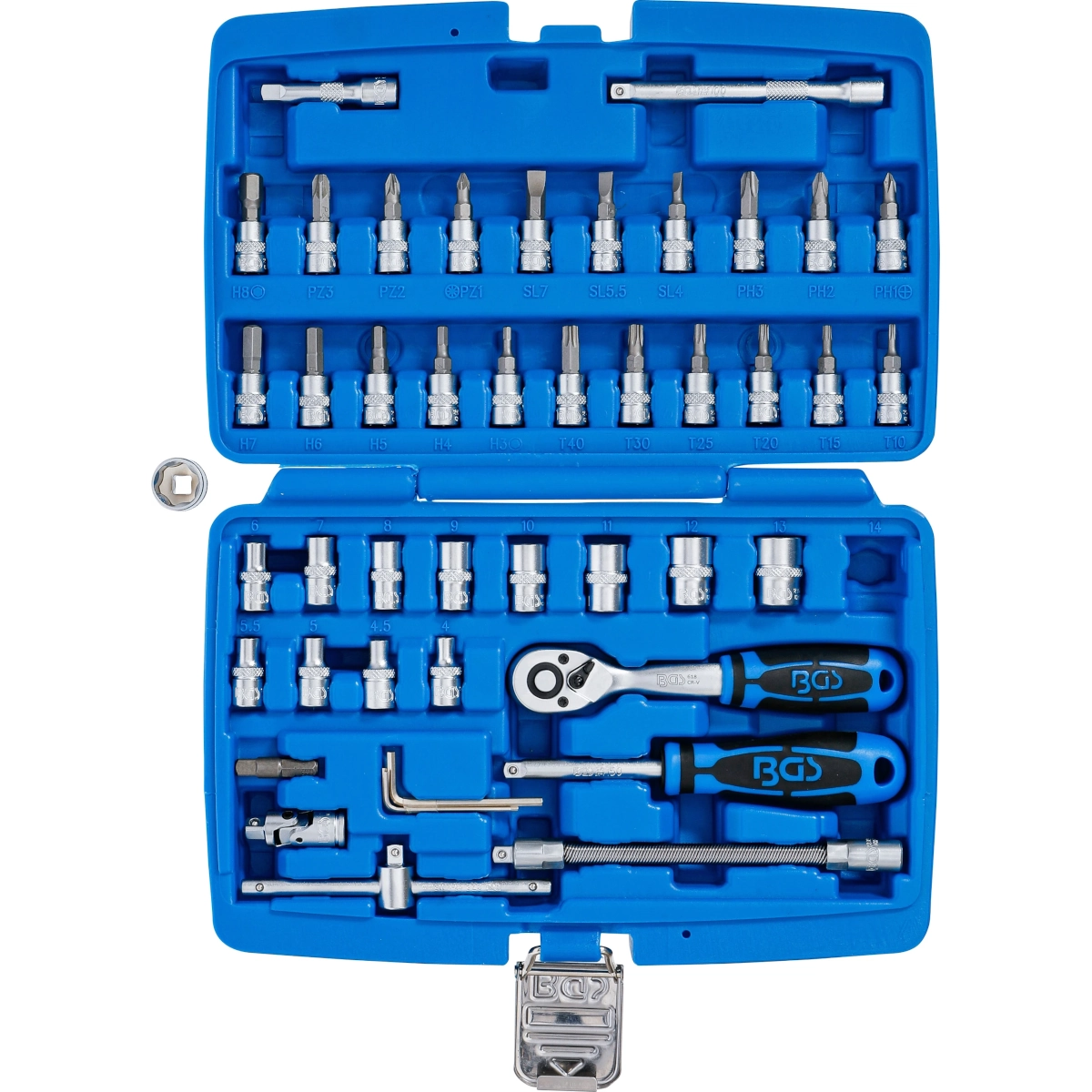 Foto 4 | Juego De Herramienta Y Dados | 1/4'' | 46 Pzs | Bgs 2145