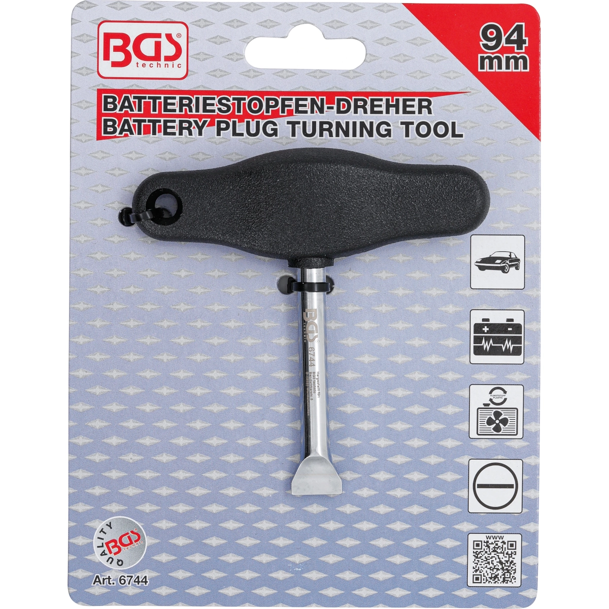 Foto 6 pulgar | Llave En T Para Tapones De Baterias De Arranque| Bgs 6744