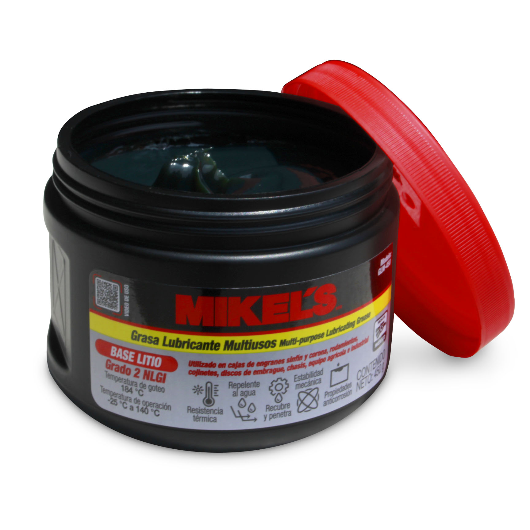 Foto 4 pulgar | Grasa Lubricante Multiusos Base Litio 450 Gr  Mikel´s GLM-450