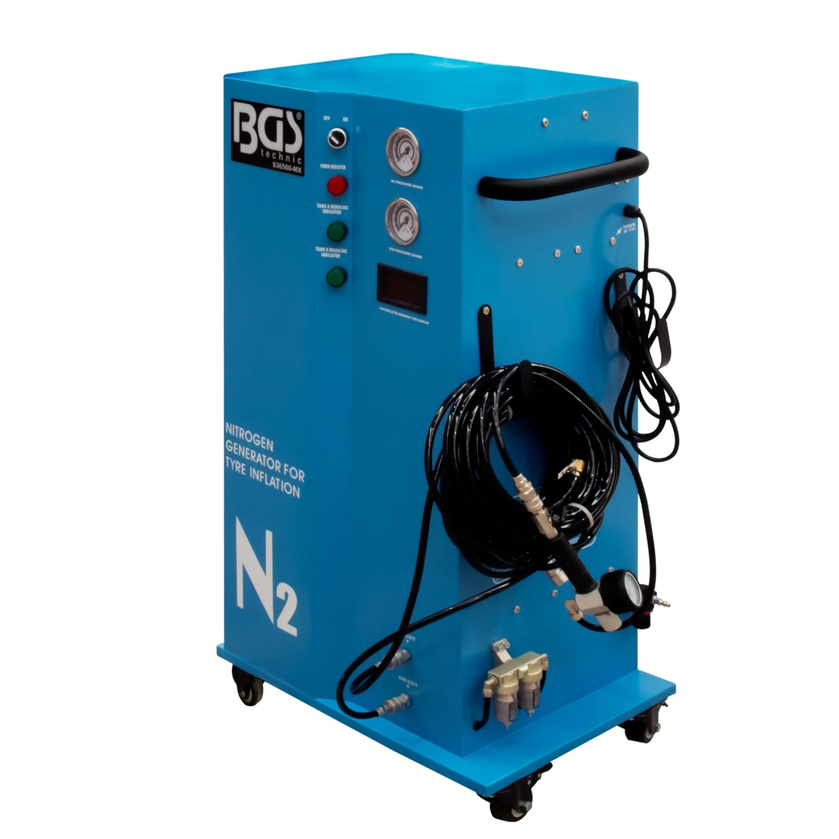 Generador Nitrógeno BGS Technic Tanque 50L Pureza 95-99% 836500-MX