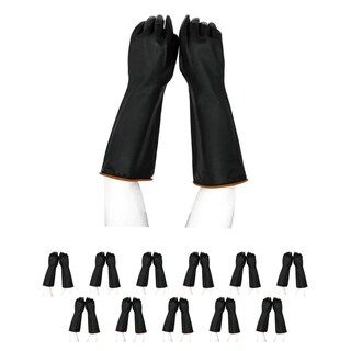 Foto 1 | 12 Pares De Guantes De Latex Industrial 45cm Maple Safe