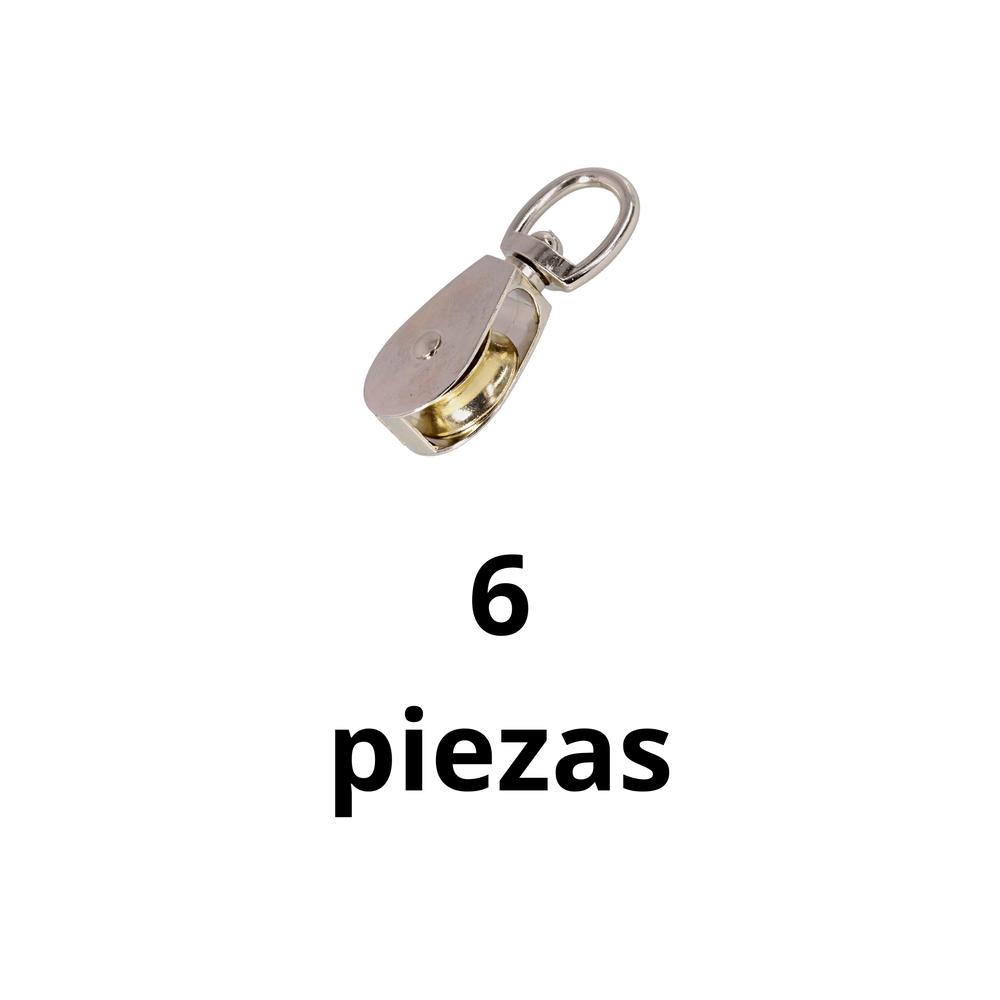 Foto 3 pulgar | Pack 6 Garruchas Giratoria 1 1/4'' Miler Cargo