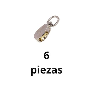 Foto 2 | Pack 6 Garruchas Giratoria 1 1/4'' Miler Cargo