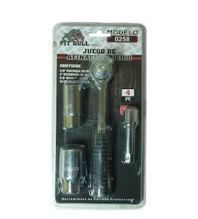 Foto 1 | Juego de Afinacion para Bujias Matraca Rigida 4 Piezas Pit Bull Tools