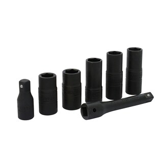 Foto 1 | Juego De Dados De Impacto Doble Boca Cuadro De 1/2'' Combinados, 6 Puntas, 7 Piezas Urrea