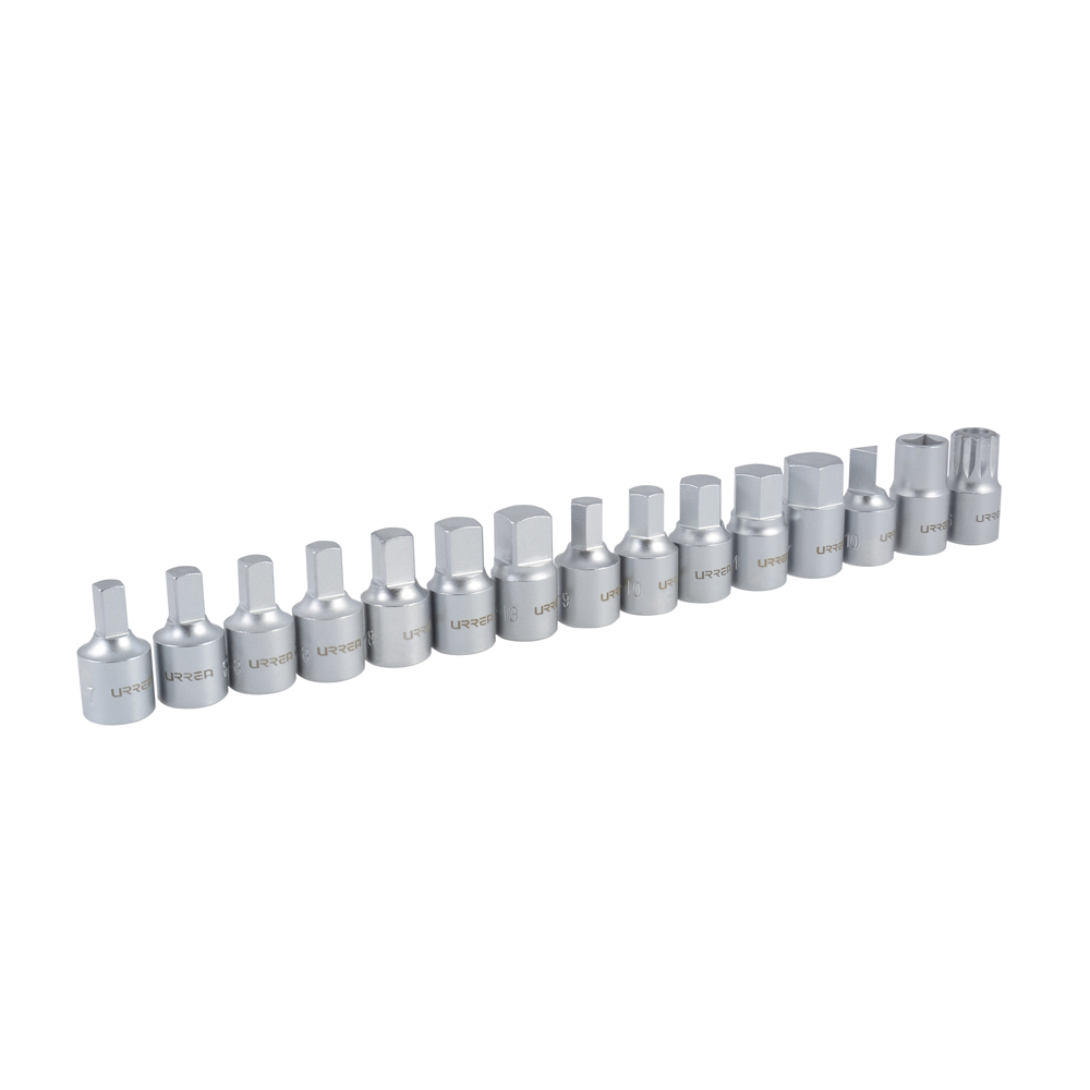 Juego De Dados Cuadro De 3/8'' Para Drenado De Aceite, 14 Piezas Urrea