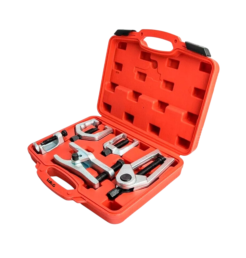 Extractor Rotula Kit Herramienta Suspension Reparacion Lab.g  Auto Estuche Rojo Herramientas Plata