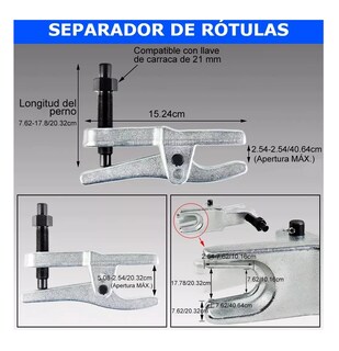 Foto 2 | Extractor Rotula Kit Herramienta Suspension Reparacion Lab.g Auto Estuche Rojo Herramientas Plata