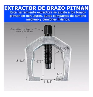 Foto 3 | Extractor Rotula Kit Herramienta Suspension Reparacion Lab.g Auto Estuche Rojo Herramientas Plata