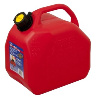 Foto 3 | Bidon Tanque De Gasolina 2.5 Galones (10 L) Rojo Scepter