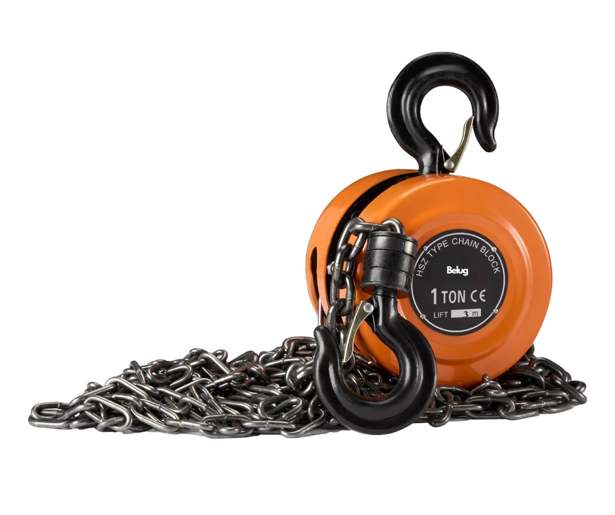 Polipasto Belug Con 3m Cadena 1 Toneladas Naranja