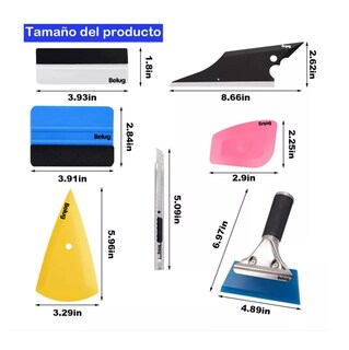 Foto 4 | Kit De Herramientas De Película De Vinilo Para Vehículos, Belug Colores