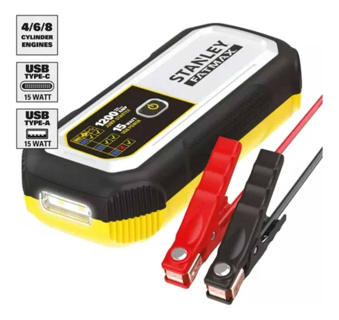 Arrancador De Batería De Litio Stanley Fatmax 1200 Amp