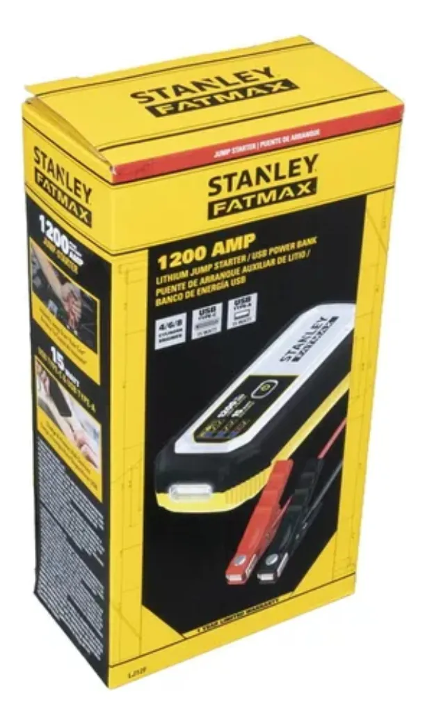 Foto 5 pulgar | Arrancador De Batería De Litio Stanley Fatmax 1200 Amp