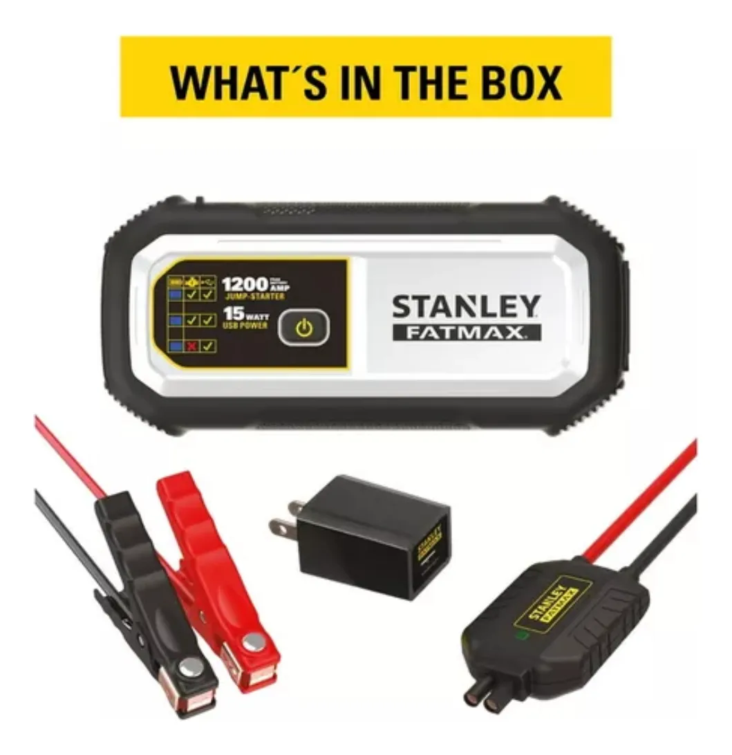 Foto 6 pulgar | Arrancador De Batería De Litio Stanley Fatmax 1200 Amp