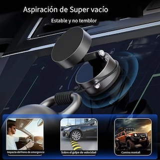 Foto 8 | Soporte Magnético Para Celular Con Ventosa Ajustable Para Auto Y Escritorio Rosa