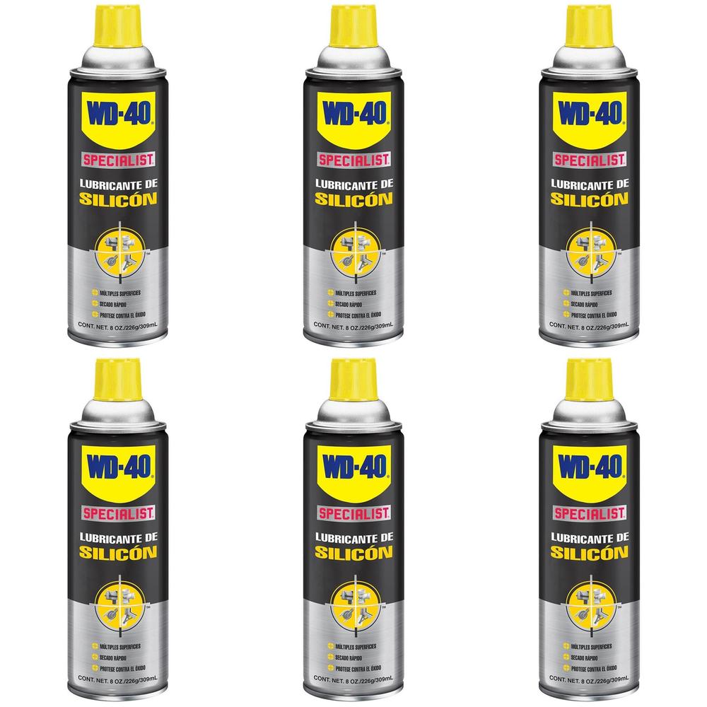 Foto 1 | Pack 6 Aerosol Wd-40 Specialist Lubricante De Silicon 8 Oz.