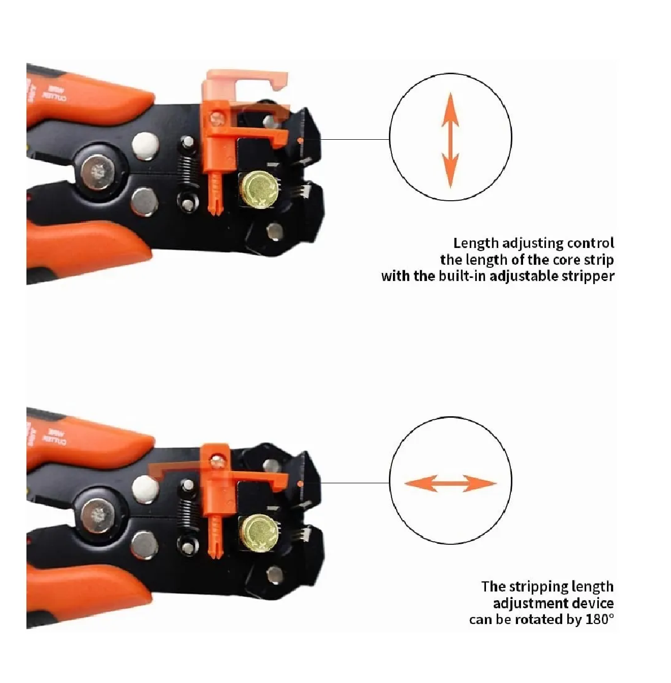 Foto 4 pulgar | Alicate Pelacables Multifunción Eo Safe Imports ESI-006 color Naranja