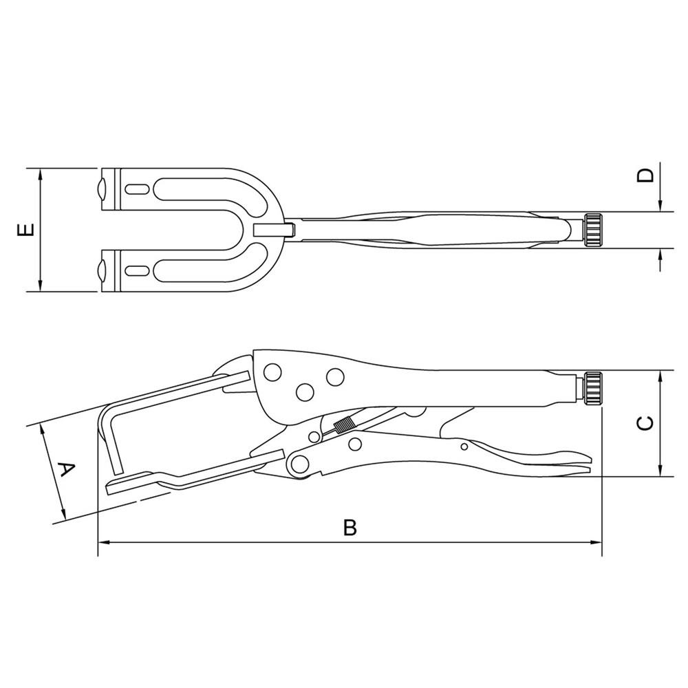 Foto 4 pulgar | Pinza de Prensión Tipo U Tramontina Pro 10'' Pulgadas