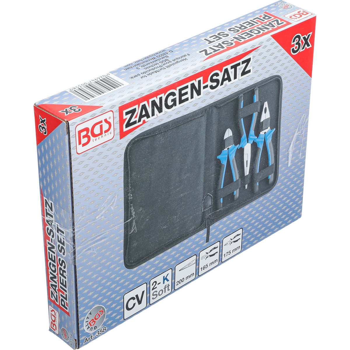 Foto 7 pulgar | Juego De Pinzas | 3 Pz | Bgs 358